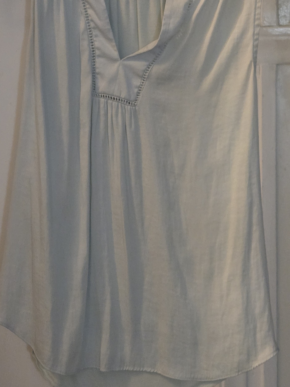 LOFT Pale Blue Sleeveless V-Neck Tank
